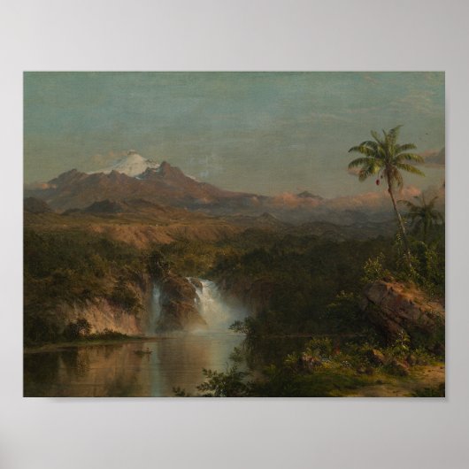 Kerk Frederic Edwin - Uitzicht Cotopaxi Poster (Voorkant)