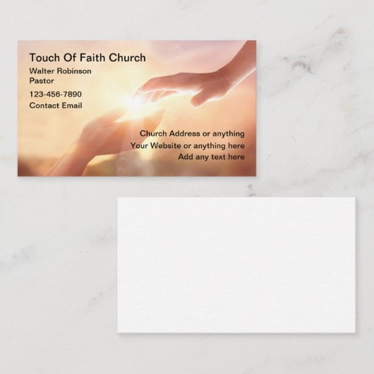 Kerk Geloofsgebed Visitekaartjes (Voorkant / Achterkant)