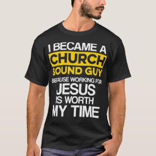 Kerk Geluid Guy Jesus Audio Tech Engineer T-shirt
