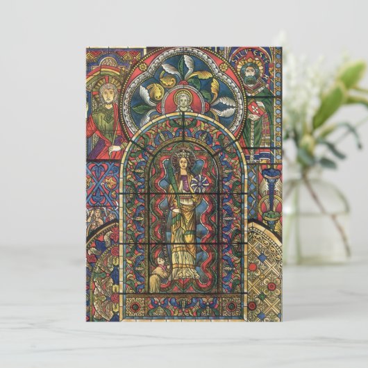 Kerk Glas in lood Venster,  Architectuur (Staand voorkant)