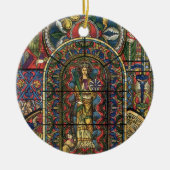 Kerk Glas in lood Venster,  Architectuur Keramisch Ornament (Voorkant)