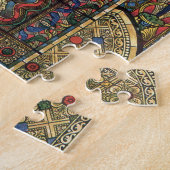 Kerk Glas in lood Venster, Architectuur Legpuzzel (Zijkant)