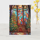 Kerk Heiligdom met Kerstmis Kaart (Gele Bloem)