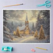 Kerk helemaal Aglow Tissuepapier (Craft)