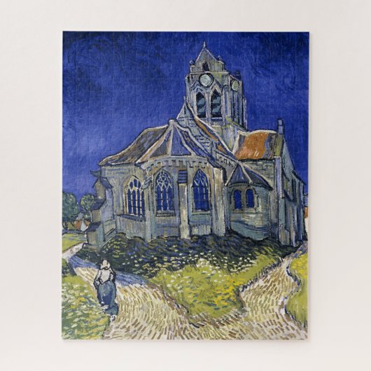 Kerk in Auvers door Van Gogh schilderende kunst Legpuzzel (Verticaal)