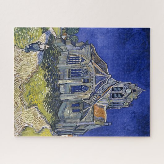 Kerk in Auvers door Van Gogh schilderende kunst Legpuzzel (Horizontaal)