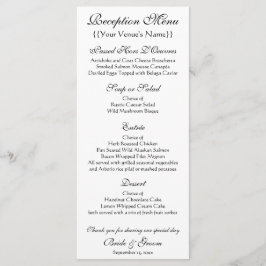 Kerk in Auvers door Vincent van Gogh Bruiloft Menu