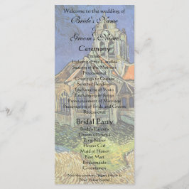 Kerk in Auvers door Vincent van Gogh Bruiloft Programma