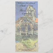 Kerk in Auvers door Vincent van Gogh Bruiloft Programma (Voorkant)