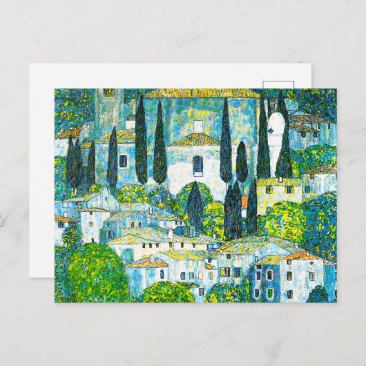 Kerk in Cassone Gustav Klimt Briefkaart (Voorkant / Achterkant)