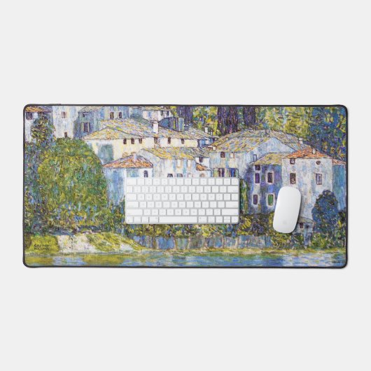Kerk in Cassone, Gustav Klimt Bureaumat (Keyboard & Muis)