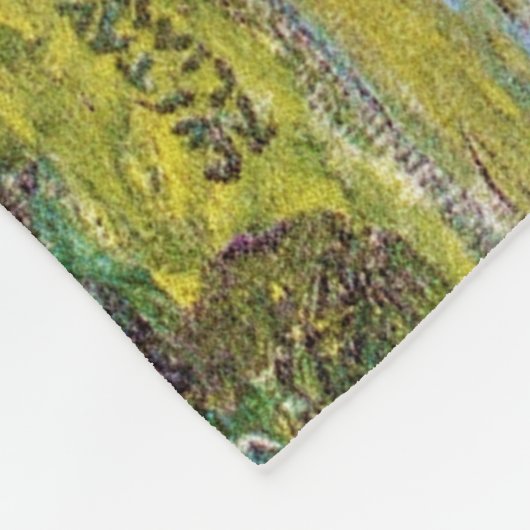 Kerk in Cassone, Gustav Klimt Fleece Deken (Hoek)