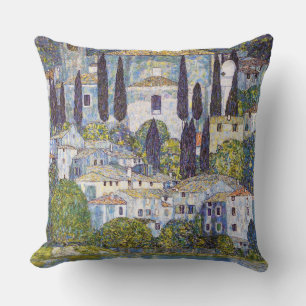 Kerk in Cassone, Gustav Klimt Kussen