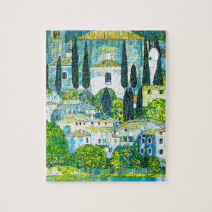 Kerk in Cassone Gustav Klimt Legpuzzel