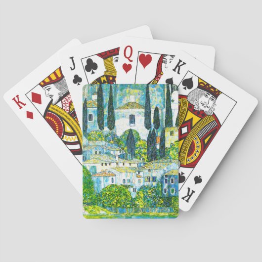 Kerk in Cassone Gustav Klimt Pokerkaarten (Achterkant)