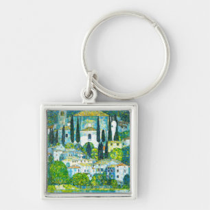 Kerk in Cassone Gustav Klimt Sleutelhanger