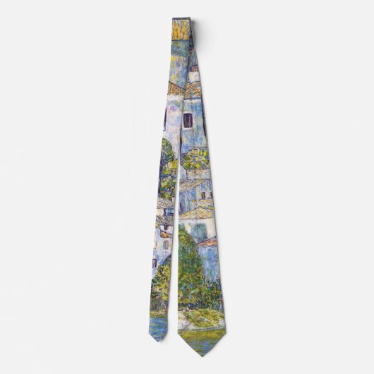 Kerk in Cassone, Gustav Klimt Stropdas (Achterkant)