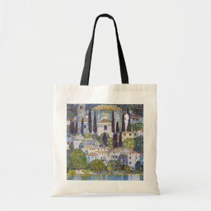 Kerk in Cassone, Gustav Klimt Tote Bag