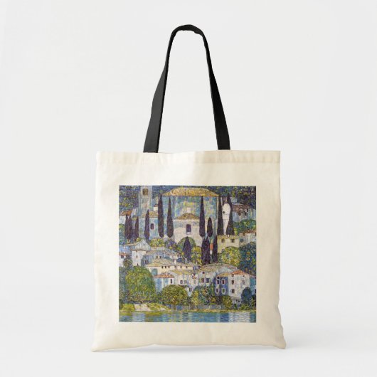 Kerk in Cassone, Gustav Klimt Tote Bag (Voorkant)