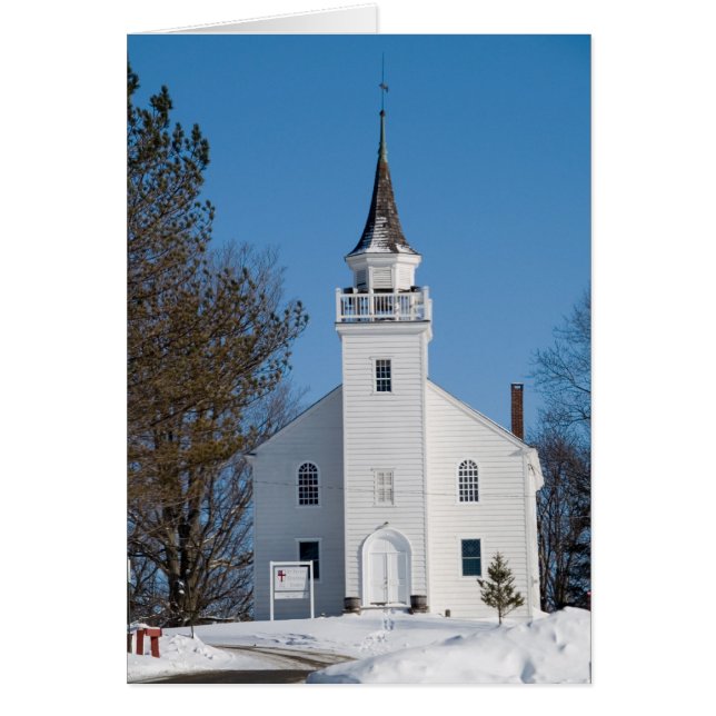 Kerk in de winter (Voorkant)