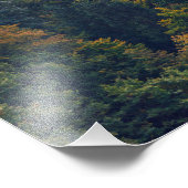 Kerk in een herfst bos in Slovenië Foto Afdruk (Hoek)