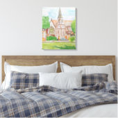 Kerk in Essex Canvas Afdruk (Insitu (Slaapkamer))