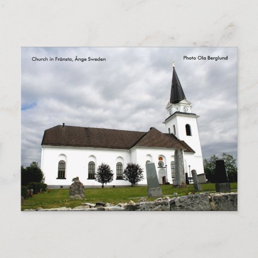 Kerk in Fränsta, Ånge Zweden, ... Briefkaart (Voorkant)