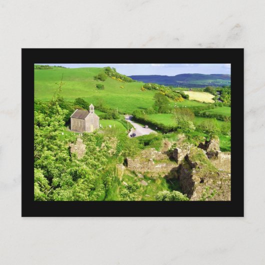 Kerk in het Briefkaart Green Valley (Voorkant)