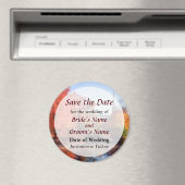 Kerk in het najaar Save the Date Magneet (Insitu (Vaatwasser))