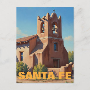 Kerk in Santa Fe New Mexico Briefkaart