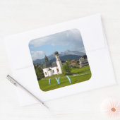 Kerk in Seefeld, Oostenrijk sticker (Envelop)