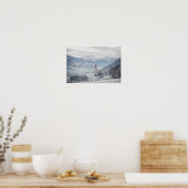 Kerk in Zillertal in het winterse poster (Keuken)