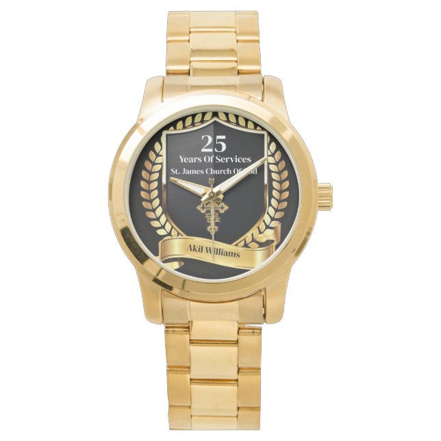 Kerk jaren van diensten horloge (Voorkant)