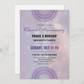 Kerk Jubileum Uitnodiging Flyer Sjabloon (Voorkant / Achterkant)