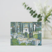 Kerk (Kirche) in Cassone door Gustav Klimt Briefkaart (Staand voorkant)