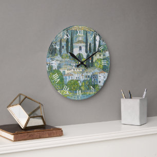 Kerk (Kirche) in Cassone door Gustav Klimt Grote Klok