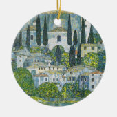 Kerk (Kirche) in Cassone door Gustav Klimt Keramisch Ornament (Voorkant)