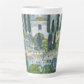 Kerk (Kirche) in Cassone door Gustav Klimt Latte Mok (Voorkant)