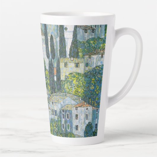 Kerk (Kirche) in Cassone door Gustav Klimt Latte Mok (Rechts)