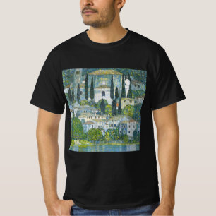 Kerk (Kirche) in Cassone door Gustav Klimt T-shirt