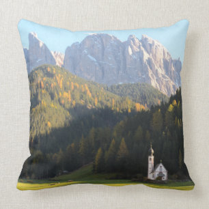 Kerk met Dolomites-bergkussens Kussen