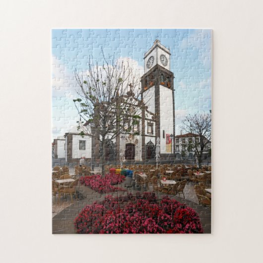 Kerk op de Azoren Legpuzzel (Verticaal)