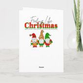  kerk op een winterse kerstdag kaart (Achterkant)