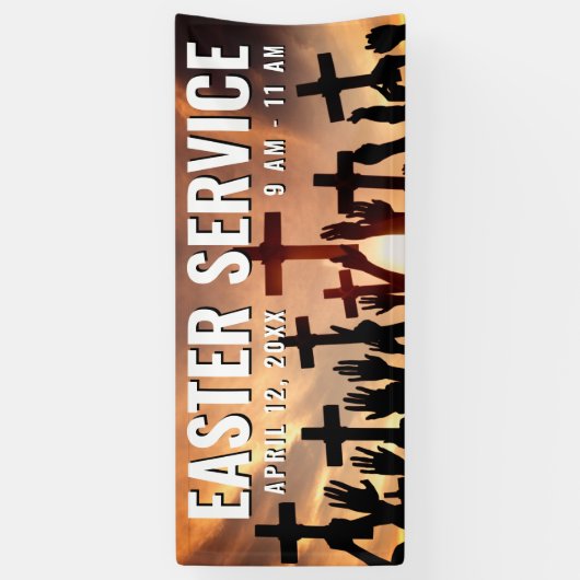 Kerk Pasen Service Time Banner (Verticaal)