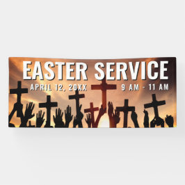 Kerk Pasen Service Time Banner