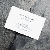 Kerk Pastor Modern Minimal Religious Cross Navy Visitekaartje