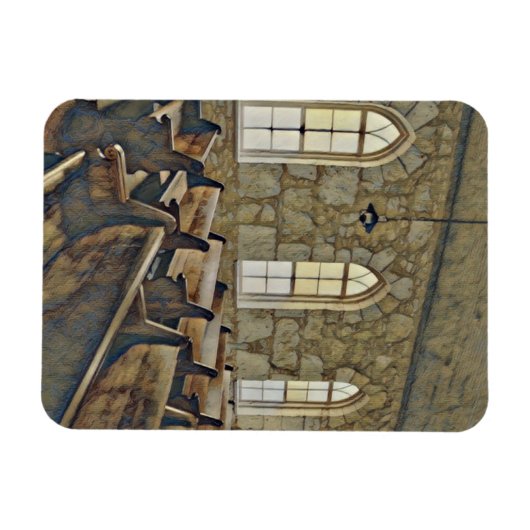 Kerk Pew Magnet Magneet (Horizontaal)