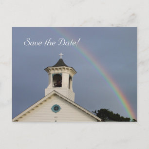Kerk Regenboog Save the Date Aankondigingskaart