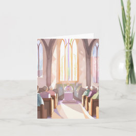 Kerk Religieus Aquarel | Vakantiegebed  Kaart