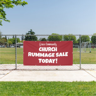 Kerk Rummage Sale! Gepersonaliseerde banner